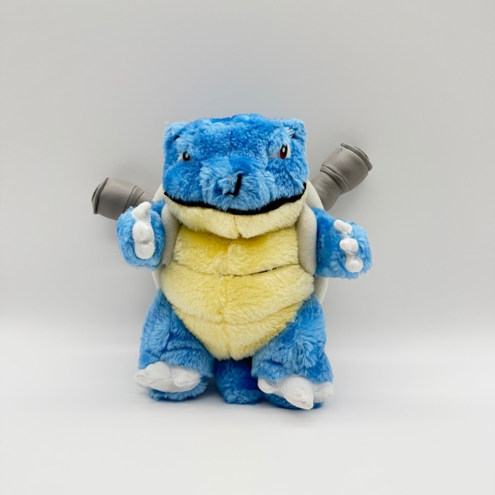 Nintendo Pokemon Blastoise Plush 8 Inch Blue Stuffed Animal Toy 1998 Vintage